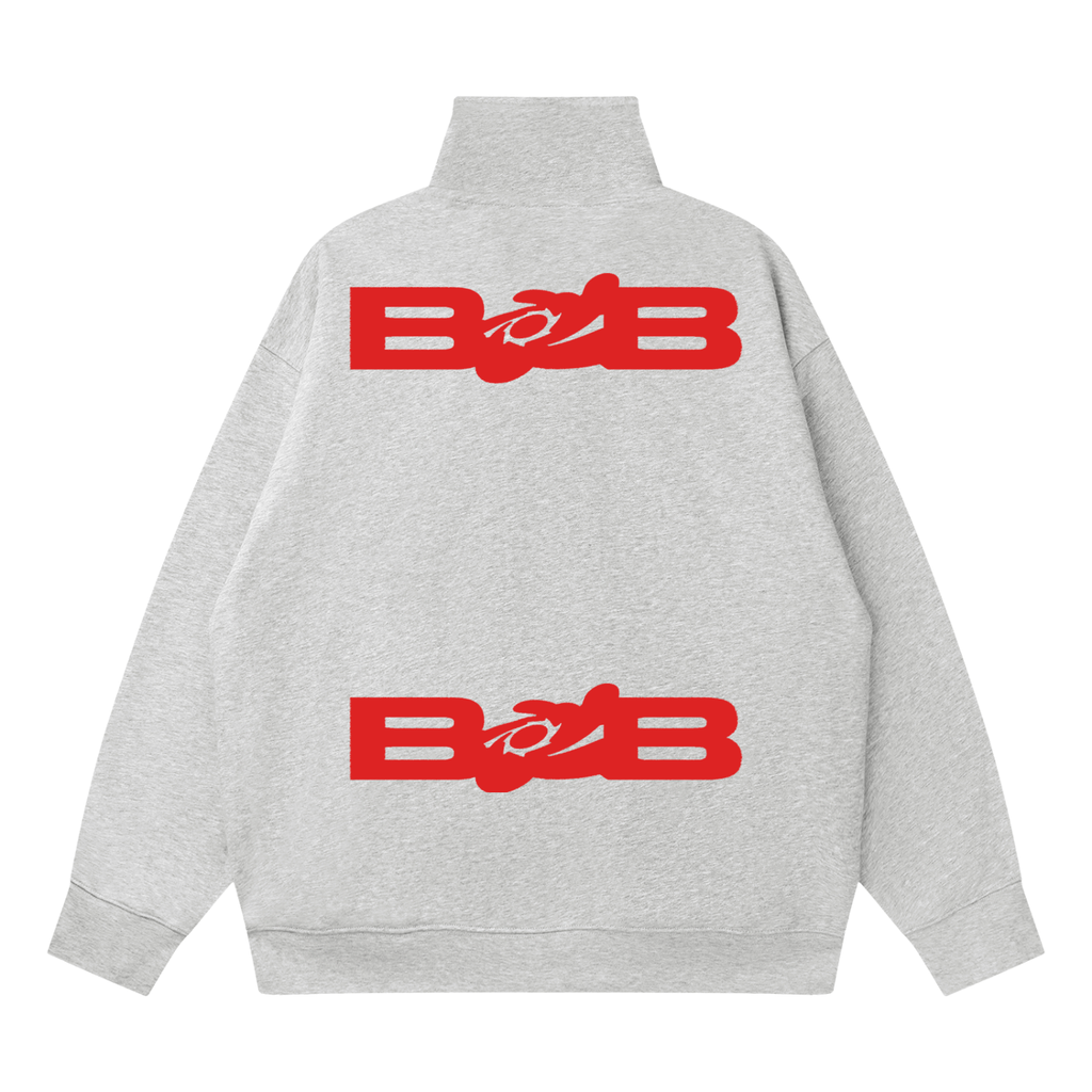Quarter-Zip Drop Shoulder Sweatshirt
