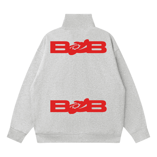 Quarter-Zip Drop Shoulder Sweatshirt